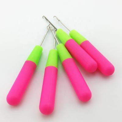 China MYSURE 1pcs Durable Crochet Needle For Micro Braids Lock Hook Tool Carpet Crochet Needle for sale