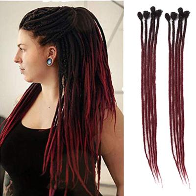 China Dreadlock crochet hair ombre MYSURE 24inch 10strands synthetic dread locks crochet dread locks dread extensions dread locks for sale