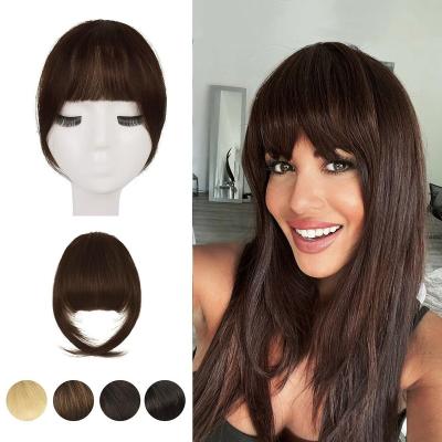 China MYSURE bangs natural blunt clip on clip in hair bangs hair bangs for sale