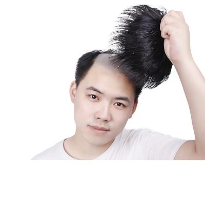 China Free style clip in toupee wig clips low density human hair toupee asian india men toupee for sale