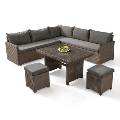 China Factory Allowed All Weather Wholesale All Weather Garden Wicker Relax Furniture Modular Lounge Outdoor Rattan Sofa for sale