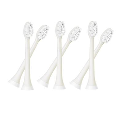 China Hotel Home Travel Replacement Eco Friendly Green Toothbrush Heads Recyclable Electric Toothbrush Biodegradable Heads for sale