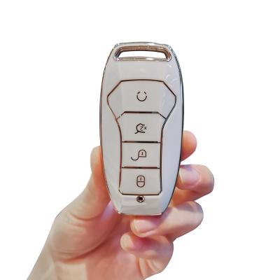 China Replace Car Key For BYD For BYD TPU Car Key Cover Case For Tang Second Generation Song Pro QIn Accessories Keysets Holder Keychain Protector for sale