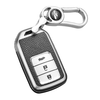 China 100% TPU Eco-friendly Leather 3 4 Button Car Remote Key FOB Shell Cover Case For Honda Camry Corolla Prado CHR Prius RAV4 Accessories for sale