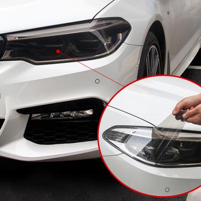 China Waterproof+Eco-friendly 2 Pcs Transparent Black Car Headlight Protective Film For BMW 3 5 Series 6GT G30 G38 G20 G28 G32 Headlight Accessories Head Light for sale