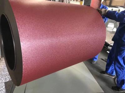 China Matt/Wrinkled surface color coated steel coil for constructionral6005,ral3005 and so on for sale