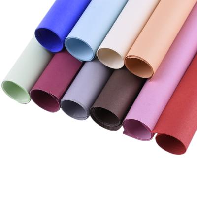 China Hot Sale Multicolor Optional Flat Paper Anticurl Solid Color Flower Wrapping Paper Handmade Wedding Decor Printing Drop Shipping for sale