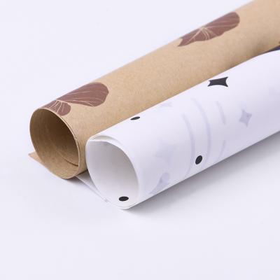 China Factory direct sales anti-curvature creative material flower wrapping special reused decor Art Kraft Paper Wrap Sheets for sale