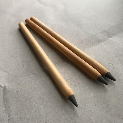 China 2021 Novelty Gift Metal Design Custom Erasable Pencil WOOD+METAL Advance Natural Wooden Permanent Pencil New For Drawing for sale