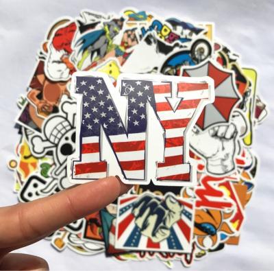 China Custom cartoon sticker individuality cartoon stickers can be customized in shape for sale