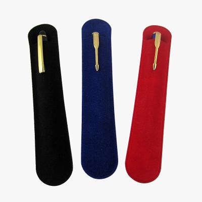 China Hot Selling Square Corner or Rounded Pencil Case Universal Gift Suede Pencil Case Pen Bags for Leisure Gift Bags for sale