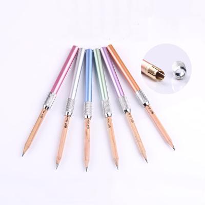 China Promotion\Business\Student Writing Long Rod Pencil Set Art Sketch Color Pencil Lengthening School\Office Metal Pencil Supplement for sale