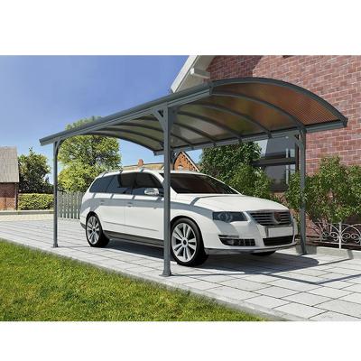 China Metal Aluminum Polycarbonate Panels Roof Aluminum Metal Arch Tent Portable RV Parking Garages Patio Cover for sale