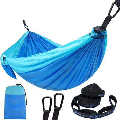 China Durable Heavy Duty Pop Up Parachute Double Tree Camping Hammock Hanging Gear For Outdoor 500lbs for sale