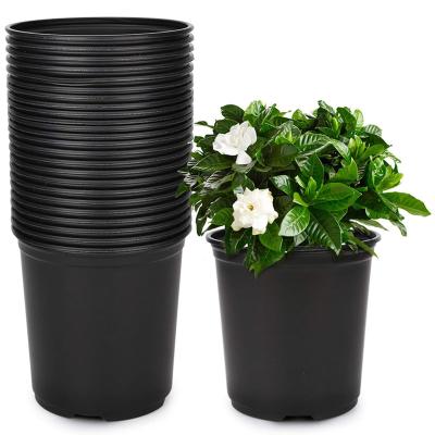 China 2022 Low Temperature Resistance Self Watering Balcony Flower Pot Garden Planter Nursery Plastic Pots For Home Decor for sale