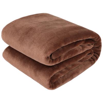 China Brown Portable Soft Flannel Blanket Baby Boy Wraps Newborn Girls Receiving Blankets Toddler Baby Infant Newborn Blankets for sale