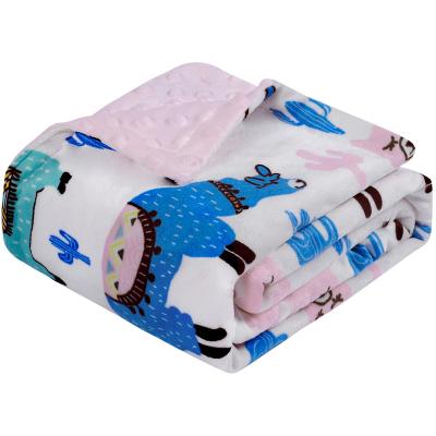 China Portable Alpaca Fleece Theme Microfiber Blanket Sleeping Infant Breathable Baby Blankets For Newborns for sale