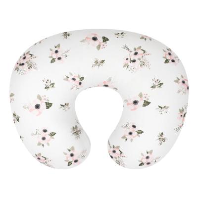 China Soft Flower Theme Baby Nursing Nursing Cushion Cover 100% Cotton Pregnancy Pillow Cover for sale