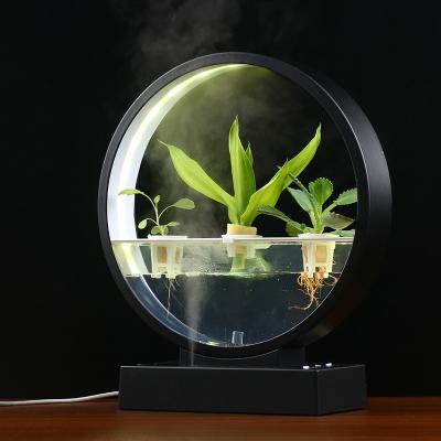 China Modern Indoor Decorations 2023 Hydroponic System Soilless Smart Pots Mounted Supplies Mini Portable LED Garden Decorative Herbal System for sale