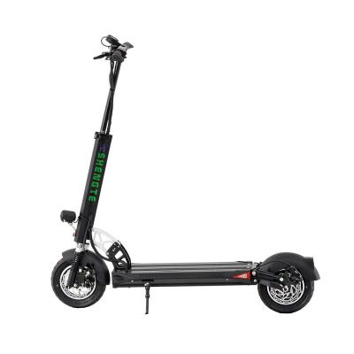 China New 350w 36v unisex electric two wheel scooter electric motorcycle 10 inch offroad tire electric scooter for sale