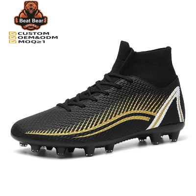 China EVA High Top High quality Football Shoes Most Popular Professional Outdoor Men Soccer Shoes Adults Training Competition Soccer Shoes for sale