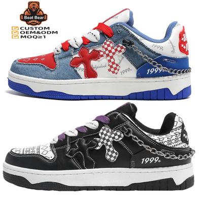 China Cushioning Zapatos Personalizados Custom Logo Fashion Sneakers Design Casual Custom Artwear Maker Street Skateboard Shoes for sale