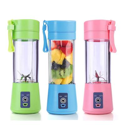 China New Hotel Portable Blender Mini 380ml Home Appliances Rechargeable Drinking Juicer Blender Usb for sale