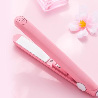 China 2021 New RV Electronic Fast Hair Straightener Mini Hair Straightener Wet /Dry Portable Hair Straightener for sale