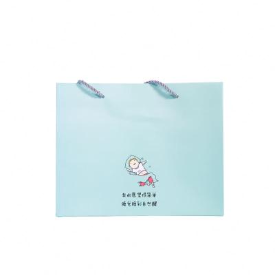 China Recyclable Luxury Color Paper Promotion Handle Pure Gift Shopping Bag for sale