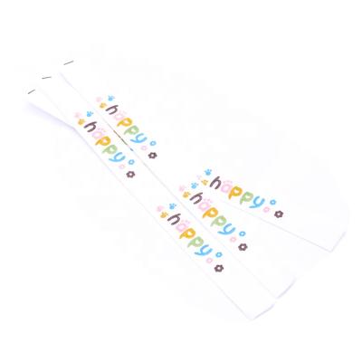 China Sustainable Garment Custom Folded T Shirt Brand Clothing Fabric Printed Label for sale