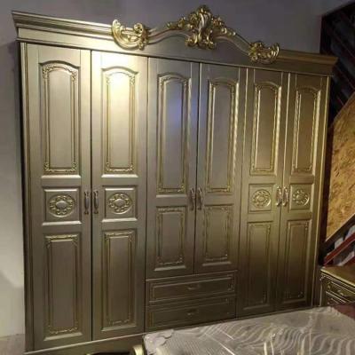 중국 Six Doors Wardrobe Antique European Whole Wardrobe Bedroom Furniture Elegant French Wardrobe HC001 판매용