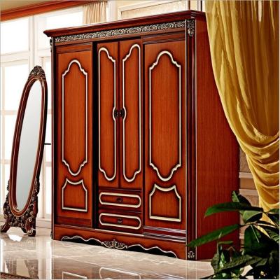 China Antique European four-door elegant wardrobe whole wardrobe bedroom furniture french wardrobe pfy10001 for sale