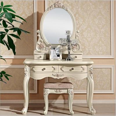 Китай European antique french dresser furniture solid wood bedroom mirror table pfy10025 продается