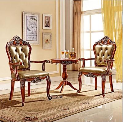 China Italian Furniture Modern Antique Style Small Table, 100% Italy Style Solid Wood Luxury Tea Table Set pfy701 for sale