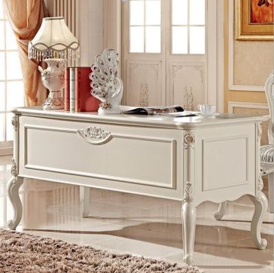 China European Classical Carving Listing Table Executive Luxury Solid Wood French Baroque Style Office Retro Home Office Furniture pfy10023 for sale