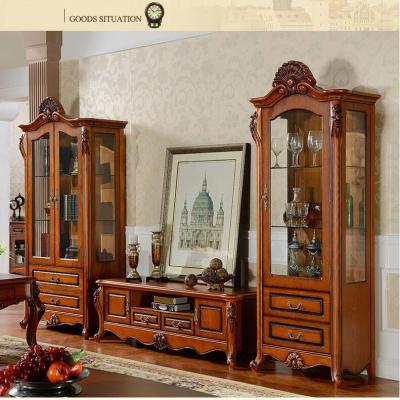 China Traditional bookcase wine cabinet furniture living room furniture o1233 for sale