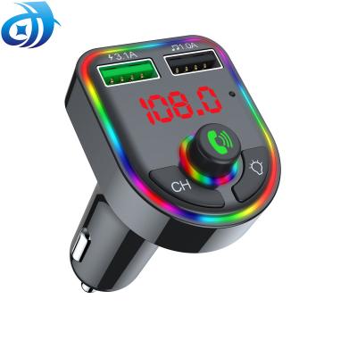 China Mobile Phone Adapter 5.1 USB Mobile MP3 Player 5.1 Display QC 3.0 Quick Charging Car Charger Dual Tooth Blue Tooth for sale