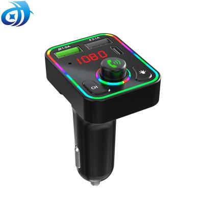 China Type C Blue Tooth Fm Transmitter 3 MP3 Player 5.1 Usb PD Car Mobile Phone Fast Charging Handsfree Charger for sale