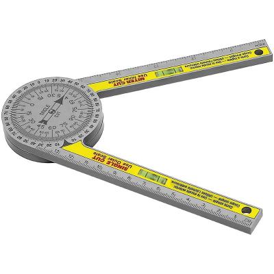 China Plastic protractor indexer DIY angle ruler 360 degree angle ruler Woodworking miter saw protractor for sale