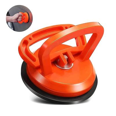 China Plastic With Handle Single Dent Puller Glass Vacuum Window Suction Cup Lifter Orange Single Claw Suction Cups for sale