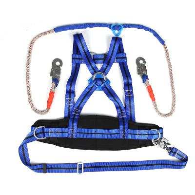 China Protective Device for Working Shop Hook Sizes Construction Workers Protective Seat Belt Harness at Double for Full Body 5 Point Safety Harness for sale