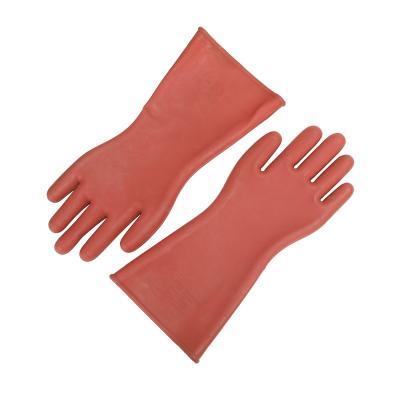 China Rubber high voltage en60903 latex electric shock protection boutique insulation electric insulating gloves class 00 gloves insulated tester for sale