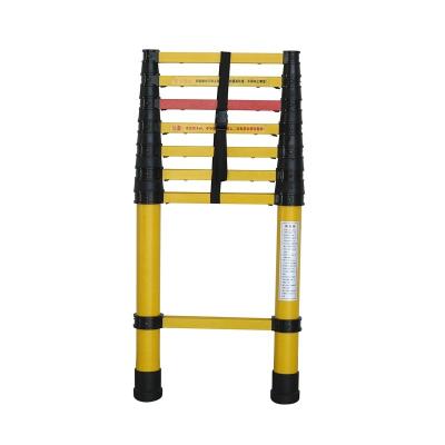 China Factory Sale Folding Ladders Easy To Carry Single Telescope Insulated Telescopic Ladder for sale