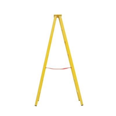 China Folding Ladders Good Quality Insulated Fiberglass Insulation Herringbone Folding Ladder for sale