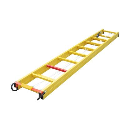 China High Quality FRP Folding Ladders Insulated Ladder Portable Common Herringbone Ladder Lifting Straight Ladder for sale