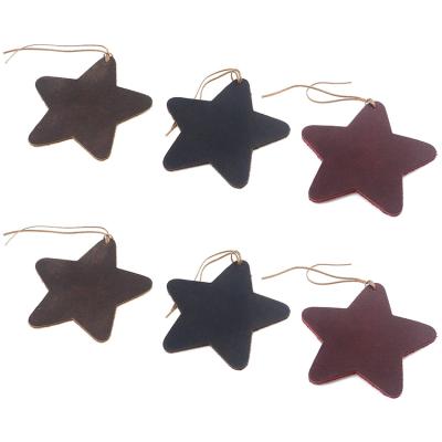 China Real Handmade Leather Customized Star Exquisite Leather Bookmarks Leather Custom for sale