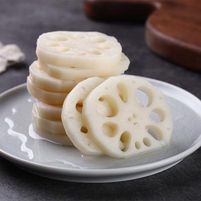 China Food Grade 100% Natural Healthy Edible Clean Water Fresh Lotus Root Slices for sale