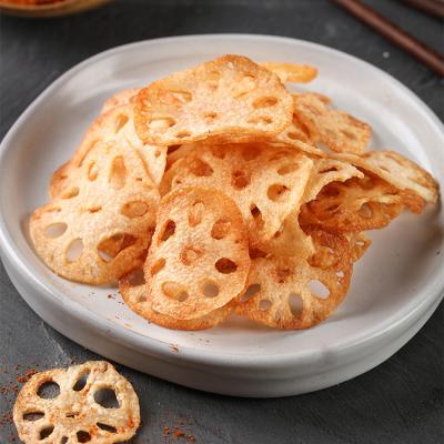 China Cheap Price Dried Vegetables Fruit Chips Spicy Lotus Root Crispy Lotus Root Taste Ready To Eat for sale