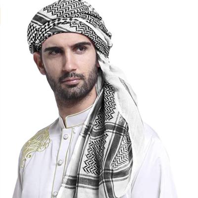 China 2022 Classic Wholesale Hijab Scarf Printed Muslim Hijab Headscarf Headscarf Saudi Arabian Dubai Men Square Hijab Arab Muslim Scarf for sale