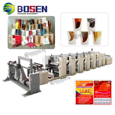 China Revised Printing is avaible High Quality Flexo Printing Machine For Paper Cup Flexographic Printer Letterpress Revised Printing is Avaible Auto NC; ZHE for sale